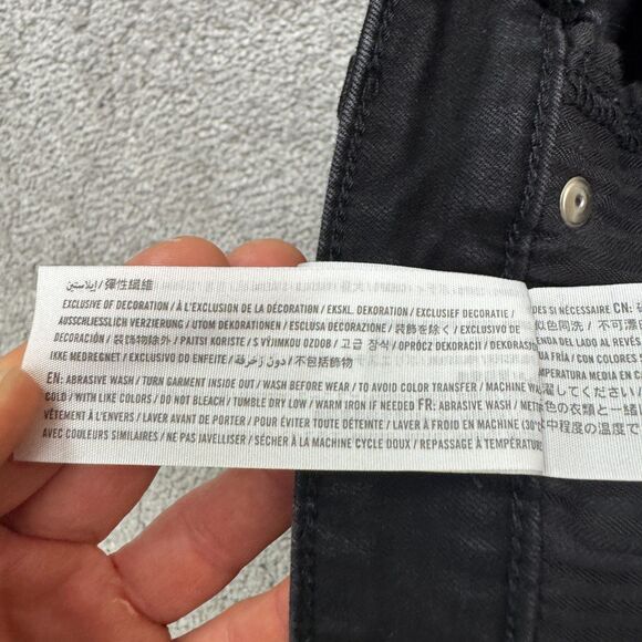 Abercrombie & Fitch Simone High Rise Super Skinny Denim Jeans Womens 28/6s Black - Picture 10 of 16